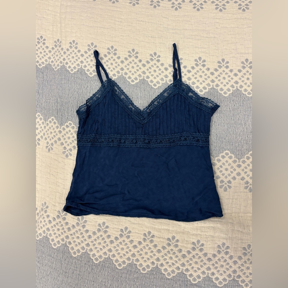 Ardene Navy Lace Cami Top